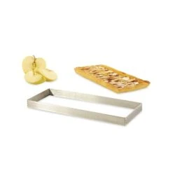 De Buyer Cadre à Tarte Perforé Rectangle 28 X 11 Cm -Silikomart Cuisine Boutique 573138 2 4 Cadre a tarte perfore rectangle 28 x 11 cm De Buyer