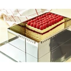 De Buyer Cadre à Entremets Rectangulaire Adaptable Inox 21,5 Cm -Silikomart Cuisine Boutique 57408 1 2 Cadre a entremets rectangulaire adaptable inox 21 5 cm De Buyer