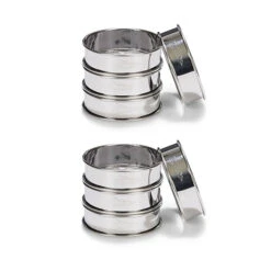 Patisse Lot De 8 Cercles à Tartes En Inox 8cm