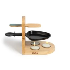 LIVOO Kit 2 Raclettes à La Bougie Et 6 Bougies Chauffe-plat De Rechange -Silikomart Cuisine Boutique 609169 1 1 Kit 2 raclettes a la bougie et 6 bougies chauffe plat de rechange Livoo