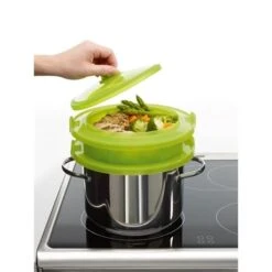 Lekue Cuit Vapeur 2 étages -Silikomart Cuisine Boutique 61324 1 0 Cuit vapeur 2 etages Lekue