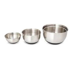 Set 4 Petits Bols En Inox Avec Base Silicone 10,5 à 17 Cm -Silikomart Cuisine Boutique 673073 3 6 Set 4 petits bols en inox avec base silicone 10 5 a 17 cm Mathon