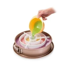 Cercle Séparateur Gâteaux Arc-en-ciel Et Damiers -Silikomart Cuisine Boutique 673145 2 1 Cercle separateur gateaux arc en ciel et damiers