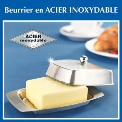 Beurrier En Acier Inoxydable -Silikomart Cuisine Boutique 673167 2 1 Beurrier en acier inoxydable Wenko by Maximex