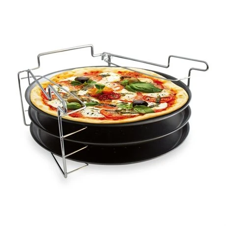 3 Plaques à Pizza Avec Support 4 3 Plaques à Pizza Avec Support – Image 2