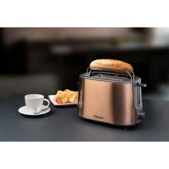 Bestron Grille-pain 2 Tranches 1000 W Coloris Cuivre -Silikomart Cuisine Boutique 702102 2 1 Grille pain 2 tranches 1000 W coloris cuivre Bestron