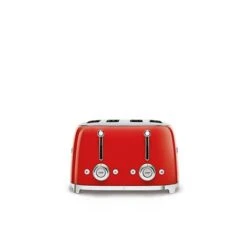 Smeg Toaster 4 Fentes Rouge 2000 W TSF03RDEU -Silikomart Cuisine Boutique 70283 1 5 Toaster 4 fentes rouge 2000 W TSF03RDEU Smeg