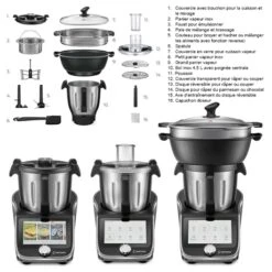 Robot Cuiseur Multifonction 4,5 L 1000 W -Silikomart Cuisine Boutique 711018 3 5 Robot cuiseur multifonction 4 5 L 1000 W Mathon