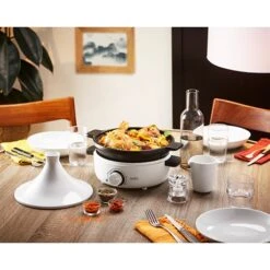 Tajine électrique Céramique 4 Personnes 1000 W Blanc -Silikomart Cuisine Boutique 714004 1 1 Tajine electrique ceramique 4 personnes 1000 W blanc Simeo