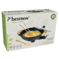 Bestron Wok électrique Avec Couvercle En Verre 1500 W -Silikomart Cuisine Boutique 728059 3 1 Wok electrique avec couvercle en verre 1500 W Bestron