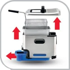 Friteuse Semi-pro Oleo Clean Inox FR804000 -Silikomart Cuisine Boutique 75059 3 2 Friteuse semi pro Oleo Clean inox FR804000 Seb