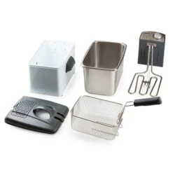 Domo Friteuse Blanche 4,5 L 3200 W -Silikomart Cuisine Boutique 758006 2 1 Friteuse blanche 4 5 L 3200 W Domo