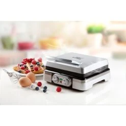 Domo Gaufrier En Métal Plaques Antiadhérentes 1400 W DO9149W -Silikomart Cuisine Boutique 760279 4 1 Gaufrier en metal plaques antiadherentes 1400 W DO9149W Domo