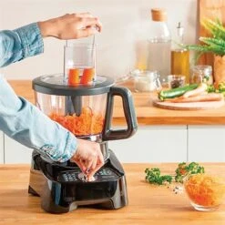 Moulinex Robot Double Force 1000 W FP821811 Noir -Silikomart Cuisine Boutique 761058 2 2 Robot double force 1000 W FP821811 noir Moulinex