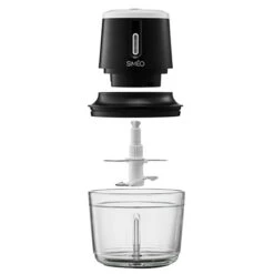 Hachoir électrique Sans Fil Rechargeable 2 Vitesses Bol Verre 200 W -Silikomart Cuisine Boutique 761118 1 1 Hachoir electrique sans fil rechargeable 2 vitesses bol verre 200 W Simeo