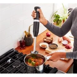 KitchenAid Mixeur Plongeant Sans Fil Noir 5KHBBV53EBM -Silikomart Cuisine Boutique 761121 3 1 Mixeur plongeant sans fil noir 5KHBBV53EBM Kitchenaid