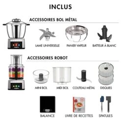 Magimix Robot Cook Expert Chrome Mat 18900 8 Magimix Robot Cook Expert Chrome Mat 18900 -Silikomart Cuisine Boutique 76173 2 80 Robot Cook Expert Chrome Mat 18900 Magimix