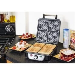 Bestron Gaufrier XXL 1100 W ASW281 -Silikomart Cuisine Boutique 780000 3 1 Gaufrier XXL 1100 W ASW281 Bestron