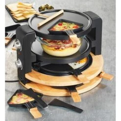 Raclette Ronde Multifonction 10 Poêlons 1500 W -Silikomart Cuisine Boutique 780193 2 1 Raclette ronde multifonction 10 poelons 1500 W Kitchen Chef Professional