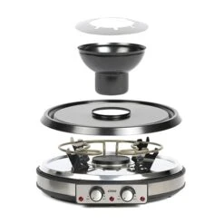 LIVOO Appareil à Raclette Grill Et Fondue 8 Personnes 1900 W DOC265 -Silikomart Cuisine Boutique 780247 2 2 Appareil a raclette grill et fondue 8 personnes 1900 W DOC265 Livoo