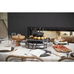 LIVOO Appareil à Raclette Grill Et Fondue 8 Personnes 1900 W DOC265 -Silikomart Cuisine Boutique 780247 4 2 Appareil a raclette grill et fondue 8 personnes 1900 W DOC265 Livoo