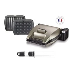 Gaufrier électrique Premium Gaufres® TAUPE 2 Plaques (gaufres Et Croque-monsieur) + Pique -Silikomart Cuisine Boutique 780289 1 1 Gaufrier electrique Premium Gaufres TAUPE 2 plaques gaufres et croque monsieur pique Lagrange